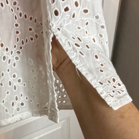 Nili Lotan White Eyelet Blouse - Picture 8 of 10